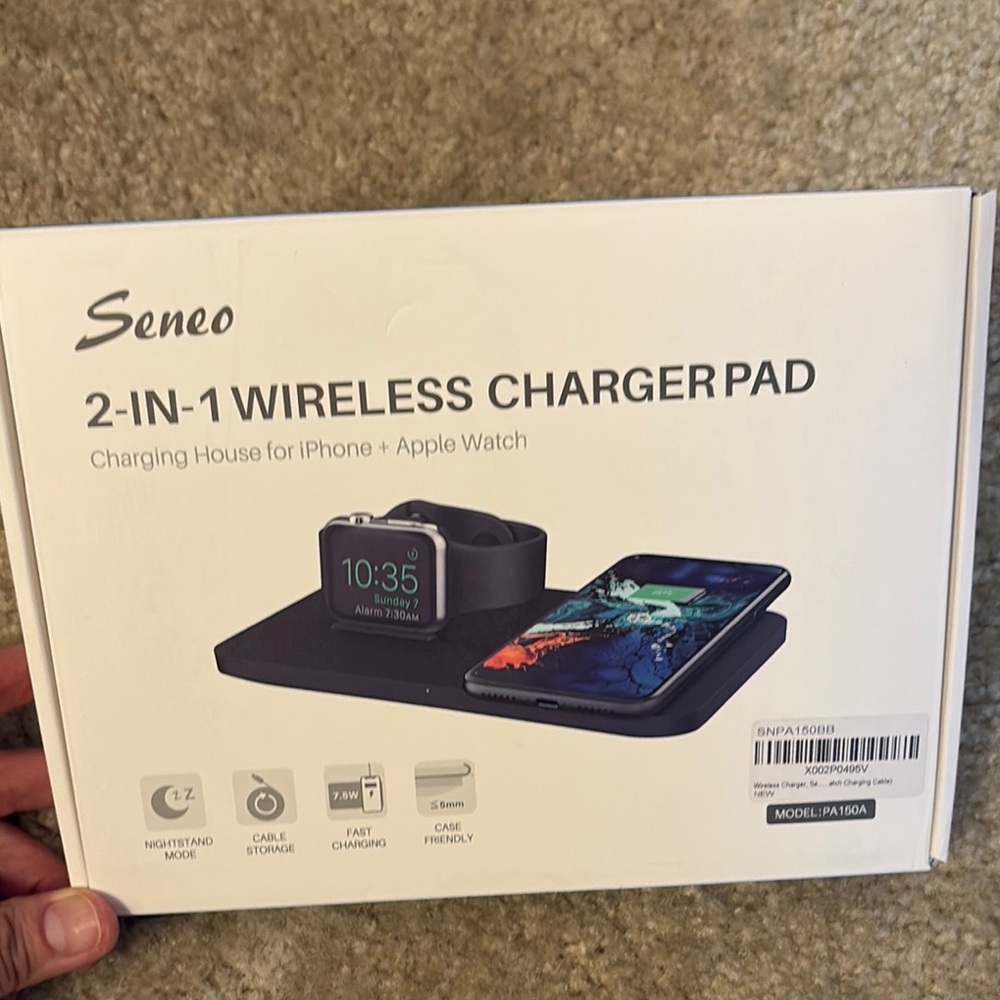 Seneo 2-in-1 Wireless Charger Pad